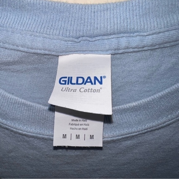 Tom and Jerry Blue Cropped Cotton T-shirt Size Medium - Picture 4 of 6